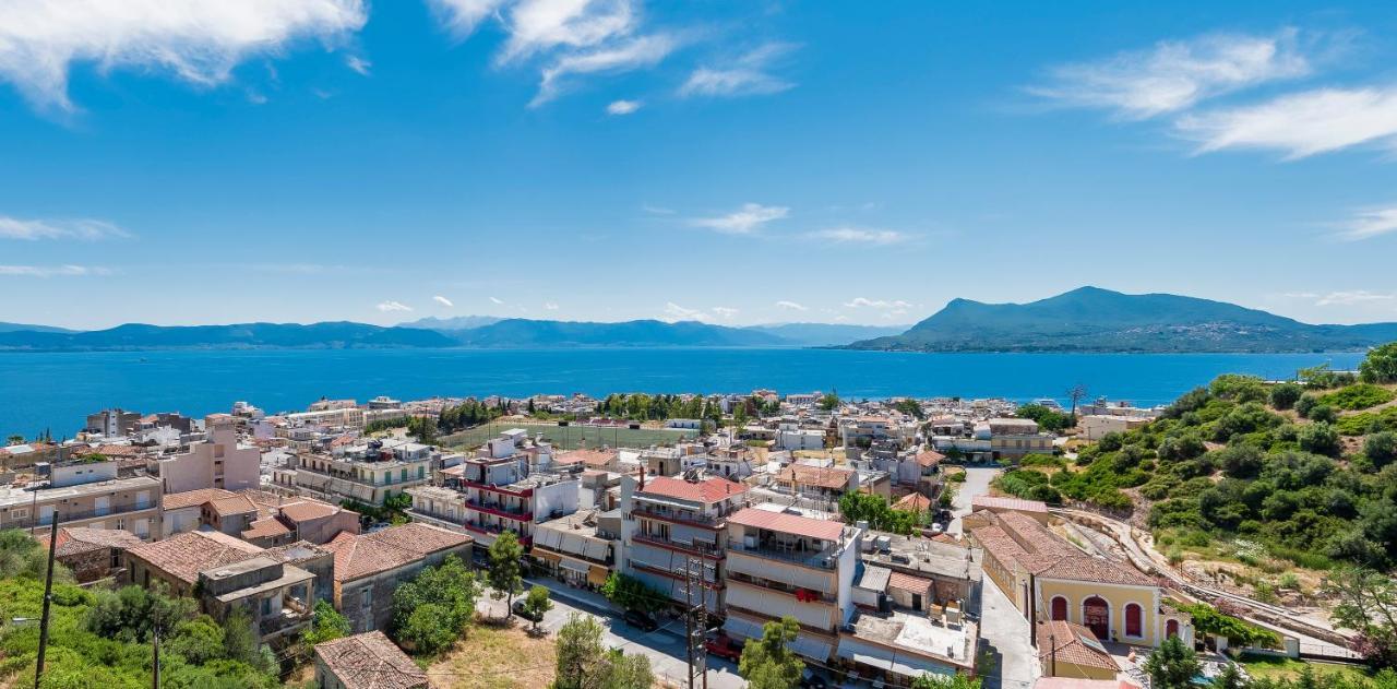 Panoramic View!Penthouse 120Qm Of Sea & Mountain Vila Loutra Edipsou  Exterior foto