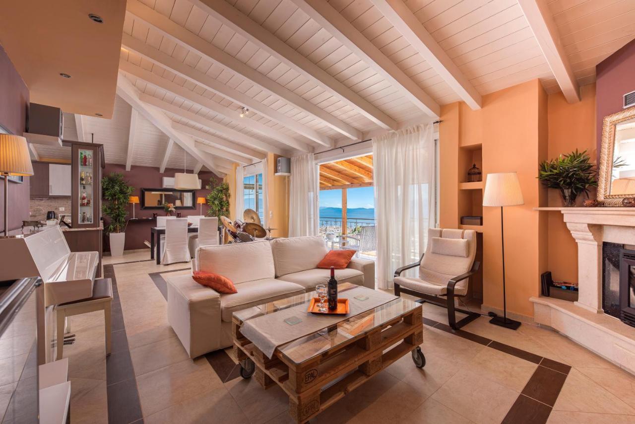 Panoramic View!Penthouse 120Qm Of Sea & Mountain Vila Loutra Edipsou  Exterior foto