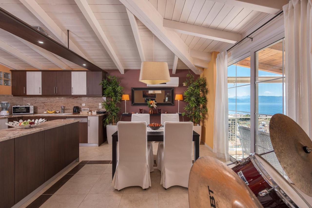 Panoramic View!Penthouse 120Qm Of Sea & Mountain Vila Loutra Edipsou  Exterior foto